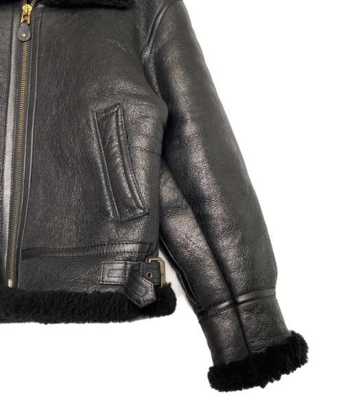 US ARMY（ユーエスアーミー）US ARMY (ユーエスアーミー) US ARMY AIR FORCE STYLE JACKET エアーフォース レプリカ TYPE B-3 ムートンフライトジャケット ブラック サイズ:Sの古着・服飾アイテム