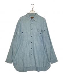 INSCRIRE×BUZZ RICKSON'S×BEAMS（アンスクリア×バズリクソンズ×ビームス）の古着「INSCRIRE アンスクリア × BUZZ RICKSON'S バズリクソンズ × BEAMS ビームス 23年春夏 別注 シャンブレー ワークシャツ」｜サックスブルー