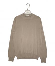 RING JACKET（リングジャケット）の古着「RING JACKET リングジャケット 薄手 ハイゲージ クルーネック ニット セーター ベージュ」｜ベージュ