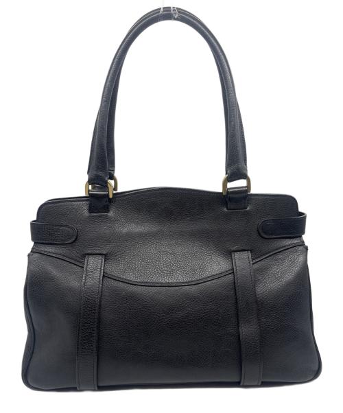 MULBERRY（マルベリー）MULBERRY (マルベリー) レザートートバッグ ブラックの古着・服飾アイテム