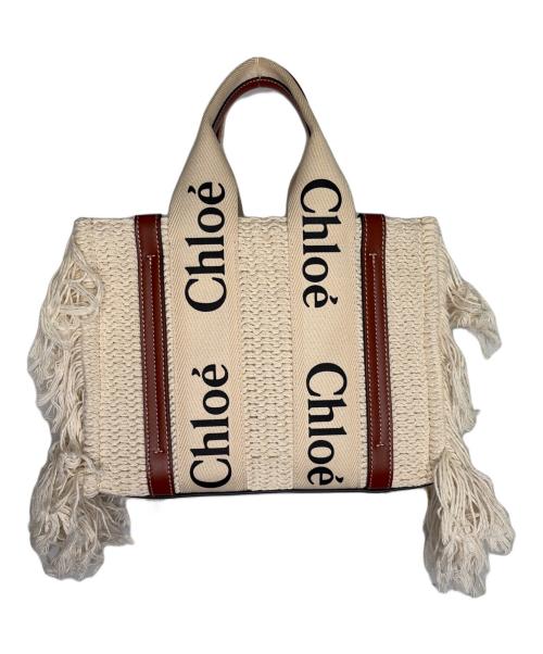 Chloe（クロエ）Chloe (クロエ) トートバッグ ホワイトの古着・服飾アイテム