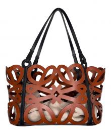 LOEWE（ロエベ）の古着「トートバッグ」｜ブラウン×グレー