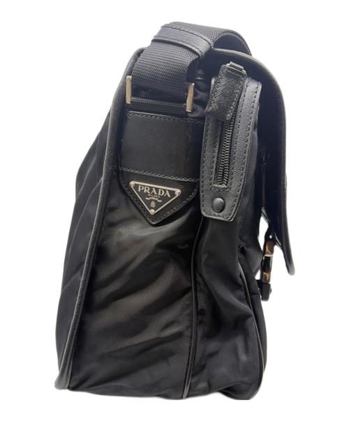 PRADA（プラダ）PRADA (プラダ) メッセンジャーバッグ ブラックの古着・服飾アイテム