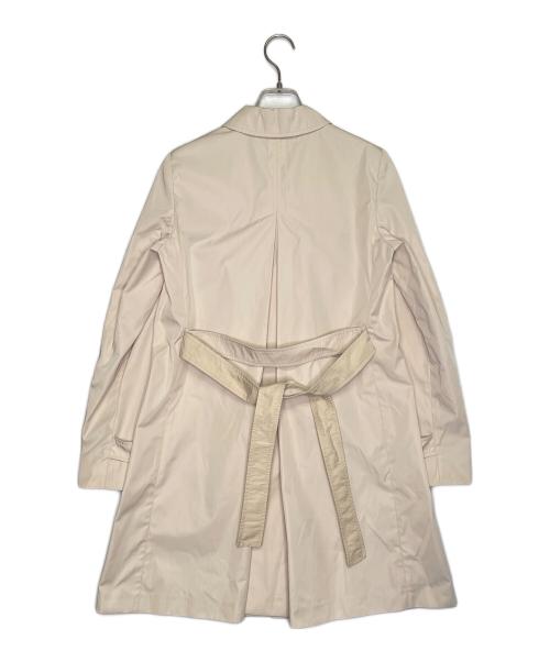 MaxMara STUDIO（マックスマーラスタジオ）MaxMara STUDIO (マックスマーラスタジオ) MaxMara STUDIO マックスマーラ スタジオ OTARIA オタリア ポリエステル ステンカラー スプリングコート 赤タグ アイボリー サイズ:38の古着・服飾アイテム