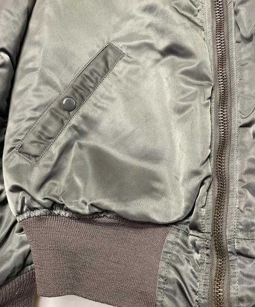 US ARMY（ユーエスアーミー）US ARMY ALPHA INDUSTRIES US AIR FORCE ALPHA アルファ US AIR FORCE エアフォース 60年代 米軍実物 官給品 MA-1フライトジャケット グリーン サイズ:LARGEの古着・服飾アイテム