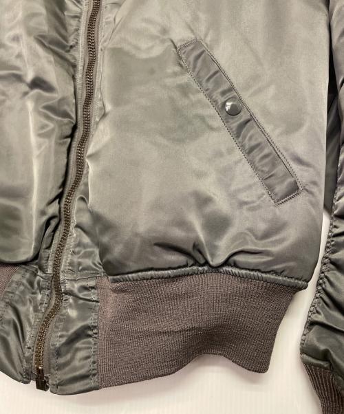 US ARMY（ユーエスアーミー）US ARMY ALPHA INDUSTRIES US AIR FORCE ALPHA アルファ US AIR FORCE エアフォース 60年代 米軍実物 官給品 MA-1フライトジャケット グリーン サイズ:LARGEの古着・服飾アイテム