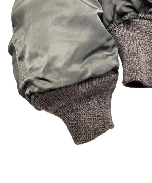 US ARMY（ユーエスアーミー）US ARMY ALPHA INDUSTRIES US AIR FORCE ALPHA アルファ US AIR FORCE エアフォース 60年代 米軍実物 官給品 MA-1フライトジャケット グリーン サイズ:LARGEの古着・服飾アイテム
