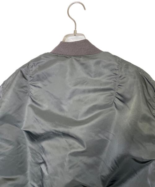 US ARMY（ユーエスアーミー）US ARMY ALPHA INDUSTRIES US AIR FORCE ALPHA アルファ US AIR FORCE エアフォース 60年代 米軍実物 官給品 MA-1フライトジャケット グリーン サイズ:LARGEの古着・服飾アイテム