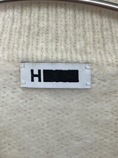 H BEAUTY&YOUTH（エイチ ビューティー&ユース）H BEAUTY&YOUTH (エイチ ビューティー&ユース) H BEAUTY&YOUTH エイチ ビューティー&ユース 2023AW アルパカブレンド ファージップカーディガン ベージュ サイズ:FREEの古着・服飾アイテム
