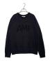 AMI Alexandre Mattiussi（アミアレクサンドルマテュッシ）の古着「AMI Alexandre Mattiussi アミアレクサンドルマテュッシ 2016SS AMI Patch パイルロゴ スウェット トレーナー」｜ブラック