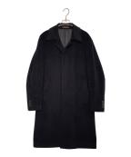 Paul Smith Londonポールスミスロンドン）の古着「Paul Smith LONDON ポールスミス ロンドン 90~00年代 アンゴラ100% ステンカラーコート ロングコート 日本製 ブラック」｜ブラック