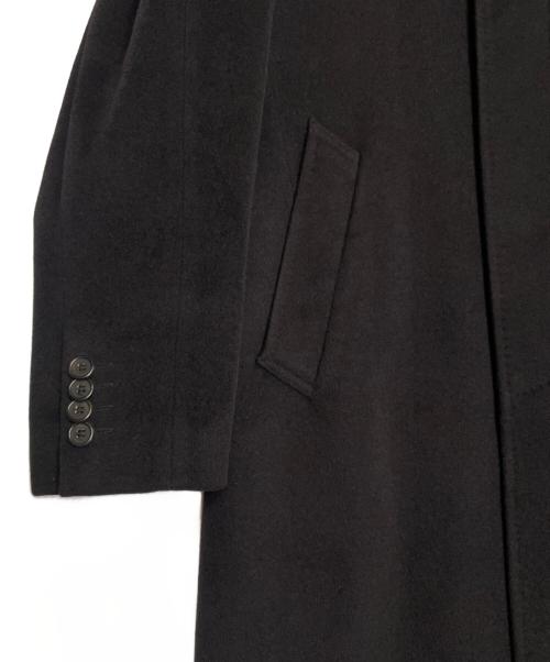 Paul Smith London（ポールスミスロンドン）Paul Smith London (ポールスミスロンドン) Paul Smith LONDON ポールスミス ロンドン 90~00年代 アンゴラ100% ステンカラーコート ロングコート 日本製 ブラック ブラック サイズ:Mの古着・服飾アイテム