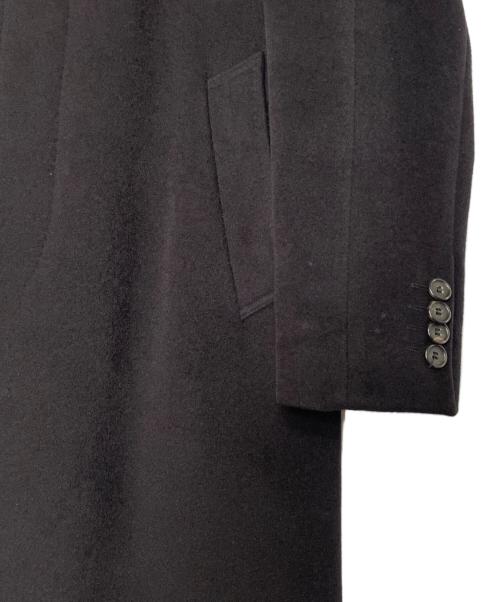 Paul Smith London（ポールスミスロンドン）Paul Smith London (ポールスミスロンドン) Paul Smith LONDON ポールスミス ロンドン 90~00年代 アンゴラ100% ステンカラーコート ロングコート 日本製 ブラック ブラック サイズ:Mの古着・服飾アイテム