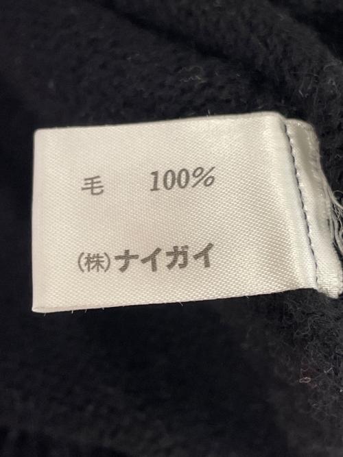 POLO RALPH LAUREN（ポロ・ラルフローレン）POLO RALPH LAUREN (ポロ・ラルフローレン) POLO RALPH LAUREN ポロ ラルフローレン 90's ラムウール ポロセーター ブラック ナイガイ ブラック サイズ:Mの古着・服飾アイテム