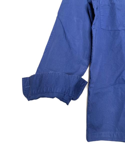 stussy（ステューシー）stussy (ステューシー) STUSSY ステューシー BURLY THREADS 00's バッファローチェック切り替え ワークシャツ 長袖シャツ 金タグ ネイビー サイズ:MEDIUMの古着・服飾アイテム