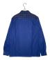 stussy (ステューシー) STUSSY ステューシー BURLY THREADS 00's バッファローチェック切り替え ワークシャツ 長袖シャツ 金タグ ネイビー サイズ:MEDIUM：5000円