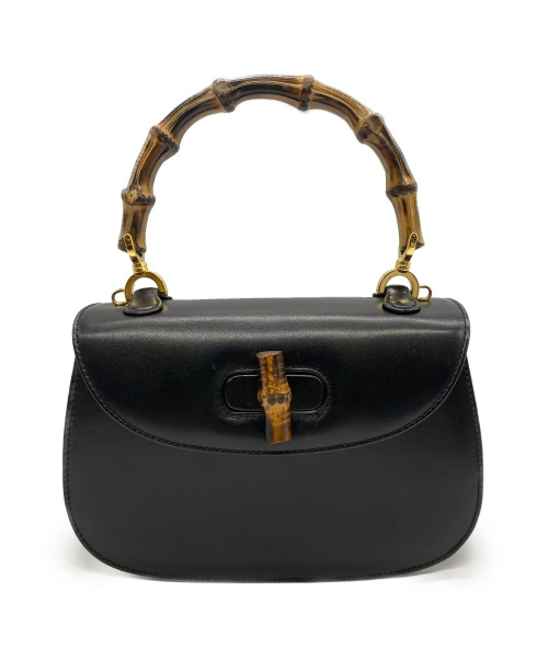 GUCCI（グッチ）GUCCI (グッチ) ハンドバッグ ブラック バンブークラシック 00020460188 -の古着・服飾アイテム