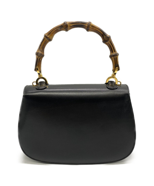 GUCCI（グッチ）GUCCI (グッチ) ハンドバッグ ブラック バンブークラシック 00020460188 -の古着・服飾アイテム