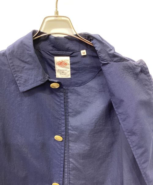 DANTON（ダントン）DANTON (ダントン) ステンカラーコート ブルー サイズ:38の古着・服飾アイテム