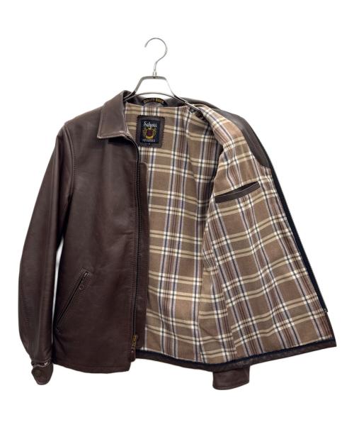 Schott（ショット）Schott (ショット) シングルライダースジャケット ブラウン サイズ:Sの古着・服飾アイテム