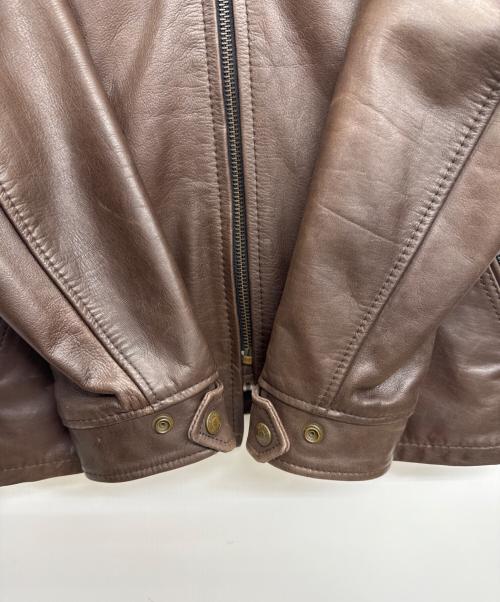 Schott（ショット）Schott (ショット) シングルライダースジャケット ブラウン サイズ:Sの古着・服飾アイテム