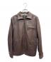 Schott（ショット）の古着「シングルライダースジャケット」｜ブラウン