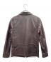 Schott (ショット) シングルライダースジャケット ブラウン サイズ:S：19000円