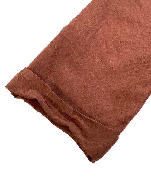 GUCCI（グッチ）GUCCI (グッチ) シルクタックパンツ ブラウン サイズ:36の古着・服飾アイテム