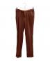 GUCCI（グッチ）の古着「シルクタックパンツ」｜ブラウン
