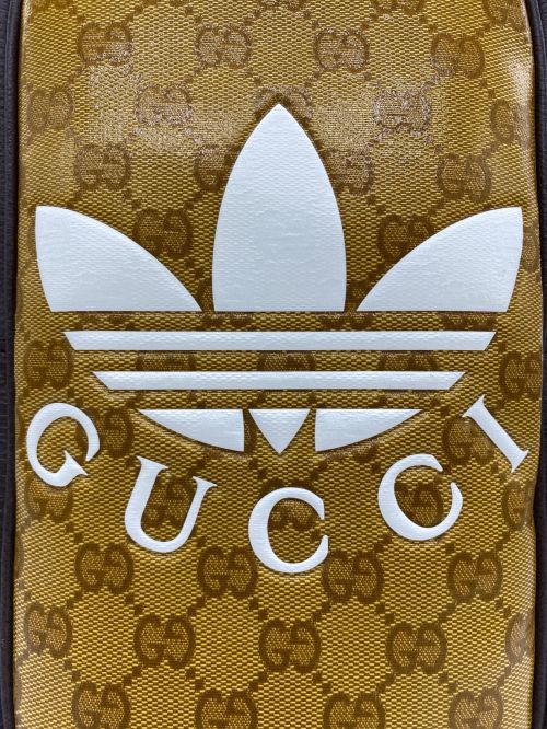 GUCCI（グッチ）GUCCI (グッチ) adidas (アディダス) ミニトップハンドルバッグ ブラウンの古着・服飾アイテム