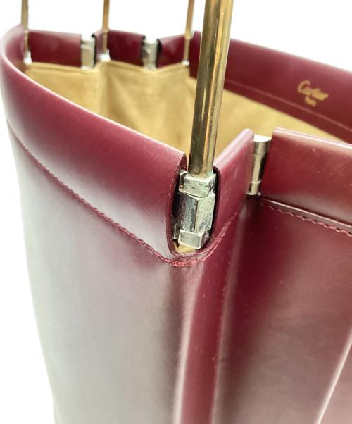 Cartier（カルティエ）Cartier (カルティエ) トリニティハンドバッグ ブラウンの古着・服飾アイテム