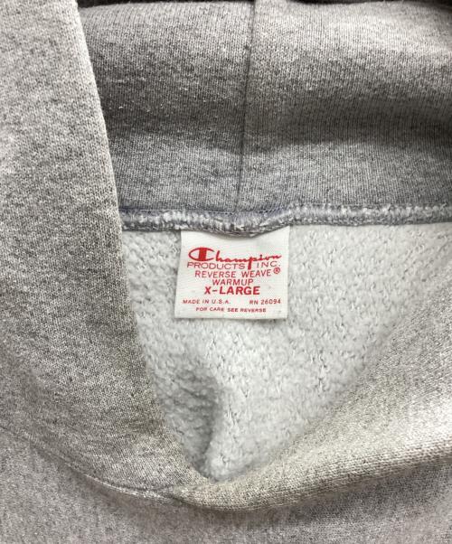 Champion REVERSE WEAVE（チャンピオン リバース ウィーブ）Champion REVERSE WEAVE (チャンピオン リバース ウィーブ) パーカー グレー サイズ:XLの古着・服飾アイテム