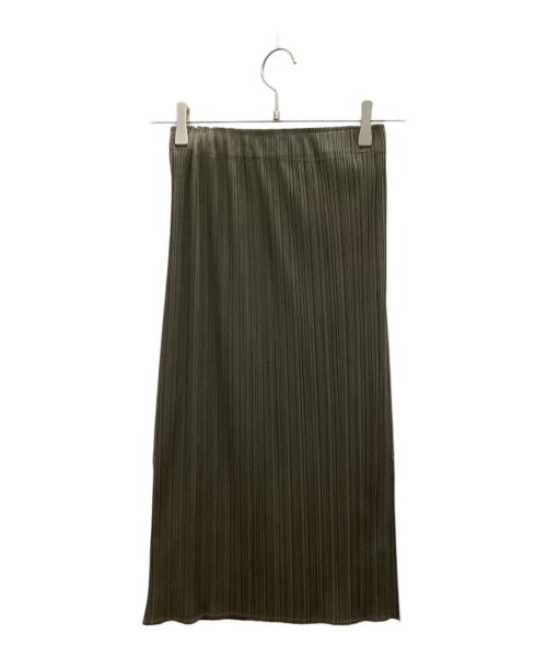 PLEATS PLEASE（プリーツプリーズ）PLEATS PLEASE (プリーツプリーズ) スカート オリーブ サイズ:2の古着・服飾アイテム
