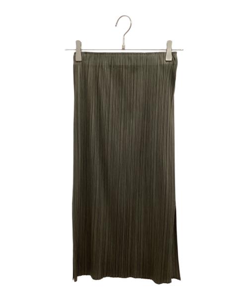 PLEATS PLEASE（プリーツプリーズ）PLEATS PLEASE (プリーツプリーズ) スカート オリーブ サイズ:2の古着・服飾アイテム