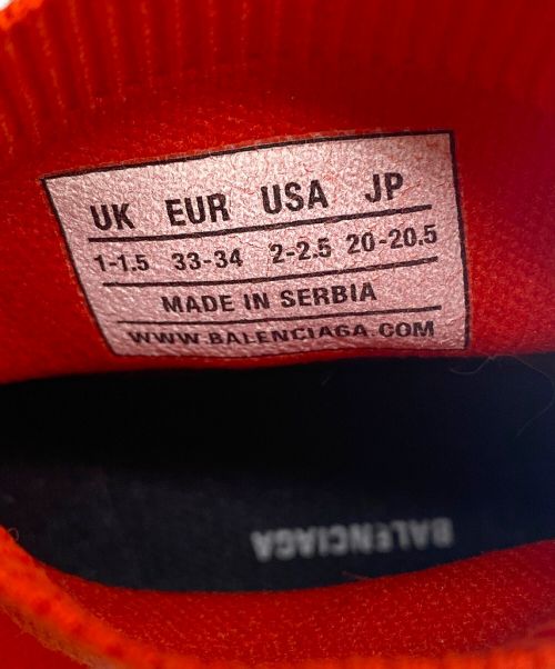 BALENCIAGA（バレンシアガ）BALENCIAGA (バレンシアガ) スピードトレーナースニーカー レッド サイズ:20-20.5の古着・服飾アイテム