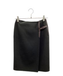 HERMES（エルメス）の古着「カシミヤスカート」｜グレー