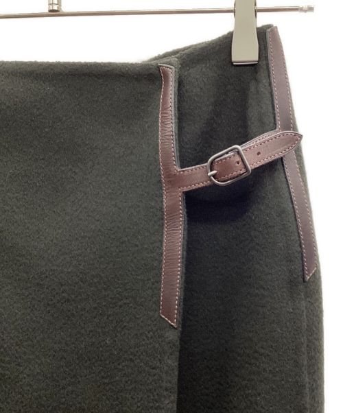 HERMES（エルメス）HERMES (エルメス) カシミヤスカート グレー サイズ:34の古着・服飾アイテム