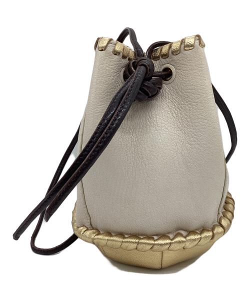 mica della valle（ミカ デラ ヴァッレ）mica della valle (ミカ デラ ヴァッレ) 巾着バックの古着・服飾アイテム