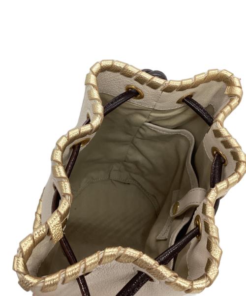 mica della valle（ミカ デラ ヴァッレ）mica della valle (ミカ デラ ヴァッレ) 巾着バックの古着・服飾アイテム