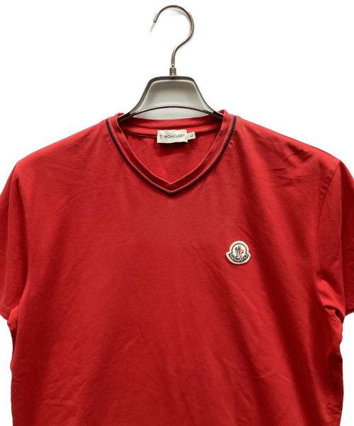 MONCLER（モンクレール）MONCLER (モンクレール) Tシャツ レッド サイズ:Lの古着・服飾アイテム