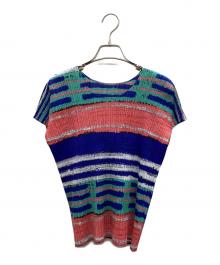 PLEATS PLEASE（プリーツプリーズ）の古着「プリーツブラウス」｜マルチカラー