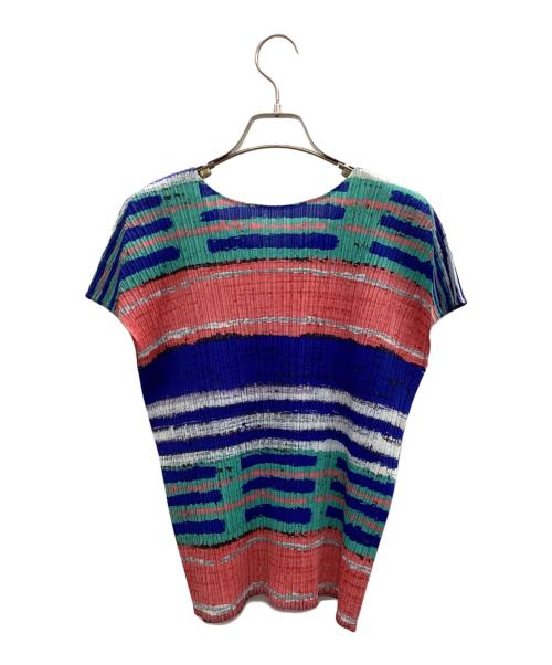 PLEATS PLEASE（プリーツプリーズ）PLEATS PLEASE (プリーツプリーズ) プリーツブラウス マルチカラー サイズ:3の古着・服飾アイテム