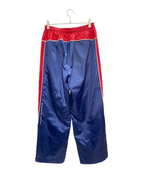 SUPREME（シュプリーム）Supreme (シュプリーム) トラックパンツ Satin Track Pant ブルー×レッド サイズ:Mの古着・服飾アイテム