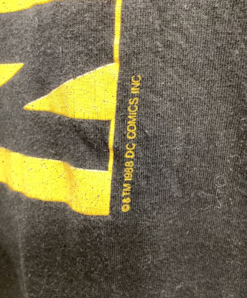 ヴィンテージTシャツ（ヴィンテージTシャツ）ヴィンテージTシャツ (ヴィンテージTシャツ) BATMAN Tシャツ 88年 ブラック サイズ:XLの古着・服飾アイテム
