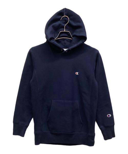 Champion REVERSE WEAVE（チャンピオン リバース ウィーブ）Champion REVERSE WEAVE (チャンピオン リバース ウィーブ) プルオーバーパーカー ネイビー サイズ:Sの古着・服飾アイテム