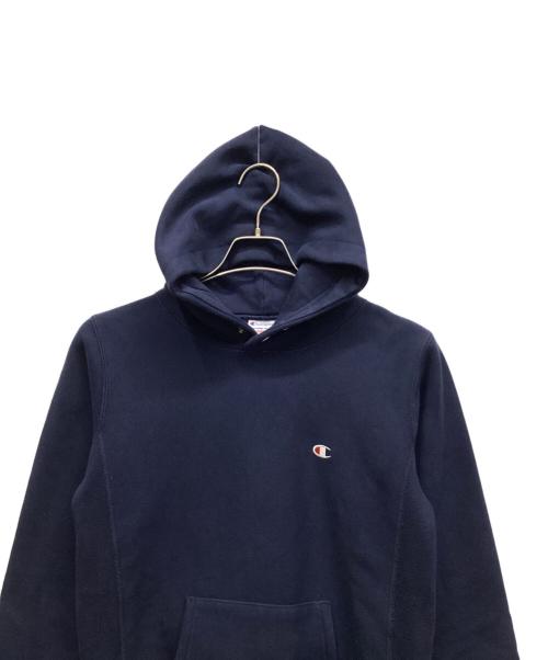 Champion REVERSE WEAVE（チャンピオン リバース ウィーブ）Champion REVERSE WEAVE (チャンピオン リバース ウィーブ) プルオーバーパーカー ネイビー サイズ:Sの古着・服飾アイテム