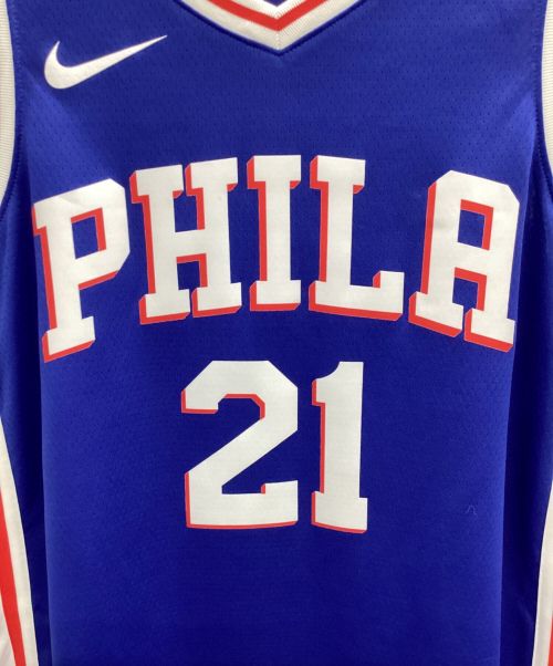 NIKE（ナイキ）NIKE (ナイキ) NBAタンクトップ Philadelphia 76ers Embiid ブルー サイズ:Lの古着・服飾アイテム