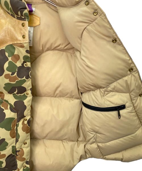 RockyMountainFeatherBed（ロッキーマウンテンフェザーベッド）RockyMountainFeatherBed (ロッキーマウンテンフェザーベッド) ダウンベスト グリーン×ブラウン サイズ:36の古着・服飾アイテム