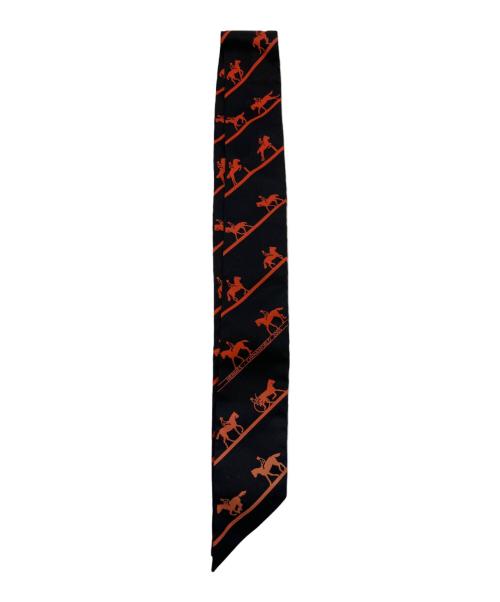 HERMES（エルメス）HERMES (エルメス) シルクツィリー ブラックの古着・服飾アイテム