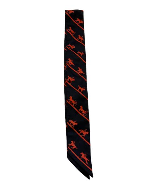 HERMES（エルメス）HERMES (エルメス) シルクツィリー ブラックの古着・服飾アイテム
